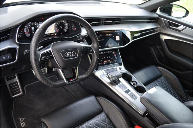 Audi A6 Avant 55 TFSI 6 Cil luchtvering quattro Sport 3x S line Pano | 21'' LMV | Trekhaak | Valcona Leer | Matrix led | a.Camera | Memory stoel | Head-up