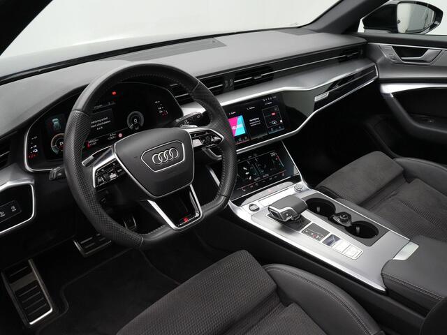 Audi A6 Avant 55 TFSI e 367 pk S-tronic quattro Competition | Panoramadak | Matrix LED | Alcantara/Leder S-line bekleding | Standkachel | Remklauwen rood | Optiekpakket zwart | 21 inch VossenWheels