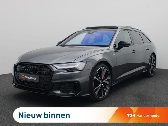 Audi A6 Avant 55 TFSI e quattro S edition Competition Panoramadak, 360 gr. camera, elek. stoelen, head-up display, keyless, stoelverwarming voor & achter, B&O, trekhaak, alarm, 21'' lichtmetaal, adaptive cruise control, side assist, virtual pedal