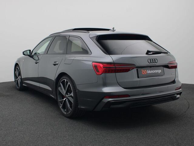 Audi A6 Avant 55 TFSI e quattro S edition Competition Panoramadak, 360 gr. camera, elek. stoelen, head-up display, keyless, stoelverwarming voor & achter, B&O, trekhaak, alarm, 21'' lichtmetaal, adaptive cruise control, side assist, virtual pedal