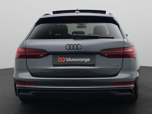 Audi A6 Avant 55 TFSI e quattro S edition Competition Panoramadak, 360 gr. camera, elek. stoelen, head-up display, keyless, stoelverwarming voor & achter, B&O, trekhaak, alarm, 21'' lichtmetaal, adaptive cruise control, side assist, virtual pedal