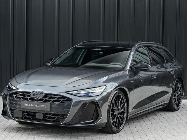 Audi A6 Avant 2.0 e-HYBRID QUATTRO S EDITION 299PK | S-SEATS | LUCHTVERING | PANORAMADAK | 360 CAMERA | EDITION ONE | B&O SOUND | HEAD-UP | 4-WHEEL STEERING | 4-ZONE CLIMATE | TECH PACK PLUS | AMBIANCE INTERIEUR | TREKHAAK | MEMORY SEATS | MMI PASSAGIERS DISPLAY 