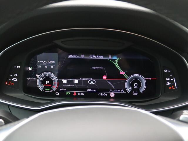 Audi A6 Avant 55 TFSI e quattro S edition Competition 367PK Trekhaak, Panoramadak, Adaptive Cruise Control, HD Matrix Led, Adaptief onderstel, Verw. stoelen voor + achter, Verw. voorruit, Head-up display, Elek. achterklep, Keyless, Audi Sound, Area View, Servorsl