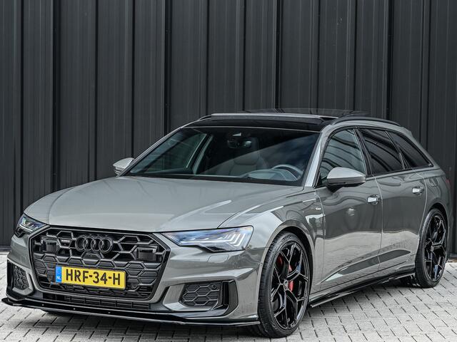 Audi A6 Avant 55 TFSI e QUATTRO S EDITION COMPETITION | S-SEATS | PANORAMADAK | B&O SOUND | BLACK OPTIC PLUS | STANDKACHEL | HEAD-UP DISPLAY | ASSISTENT PACK PLUS | HD MATRIX LED | AMBIENTE SFEER | COMFORT PACK | 360 CAMERA | SOFT-CLOSE | TREKHAAK |
