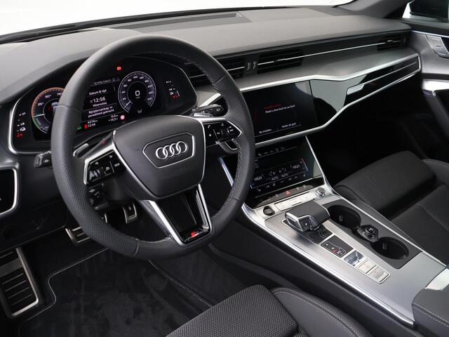 Audi A6 Avant 55 TFSI e quattro Pro Line S Competition | 367 PK | SoH 95% | Wegklapbare trekhaak | Head-up display | Panoramadak | Surround view camera | Stoelverwarming |