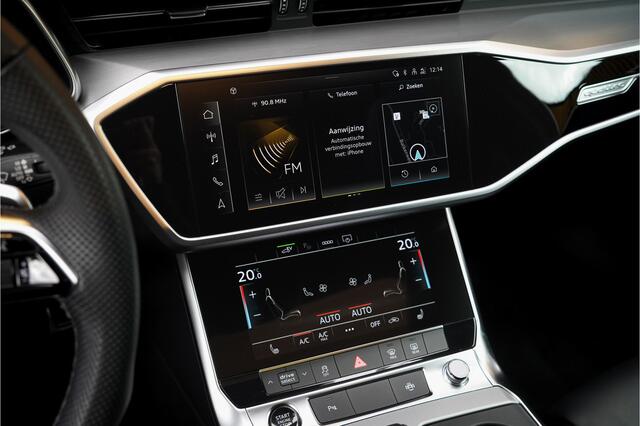Audi A6 Avant 50TFSIe/ 299pk Quattro S-Line Blackstyle|2022|Panoramadak|Leer|Trekhaak|21"Blackstyle|B&O|LED|ACC|el.achterklep|Carplay