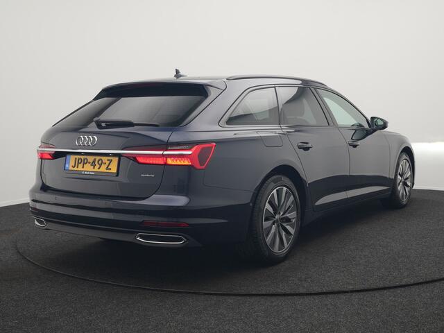 Audi A6 Avant 50 TFSI e quattro Advanced edition Plug In Hybrid 300pk Dealer O.H. PHEV | Adaptive Cruise | Lederen Sportstoelen Verwarmd | Stuur Verwarmd | Apple Carplay | Keyless | Virtual | Navigatie | DAB |