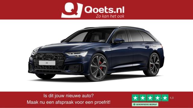 Audi A6 Avant 55 TFSI e quattro Pro Line S Competition Trekhaak - Panoramadak - Adaptieve Cruise Control - B&O - Head up - Servosluiting - Top View 360° cameras - Stoelverwarming voor/achter - S Sportstoelen -