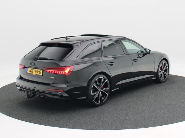 Audi A6 Avant 55 TFSi e 367 Pk quattro S-Line Competition Automaat | 360° Camera | Trekhaak | Panoramadak | Carplay | Full LED | Head Up | Stoel Verwarming | 21 Inch | 15.354 Km!!