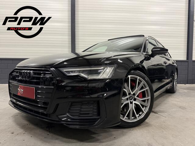 Audi A6 Avant 55 TFSI e quattro Competition 3x S-Line PANO/TREKHAAK/SFEER/20"/MATRIX/CAMERA/KEYLESS/BLACK-OPTIC/VOLLEDIG AUDI DEALER HISTORIE, NET OH BEURT GEHAD