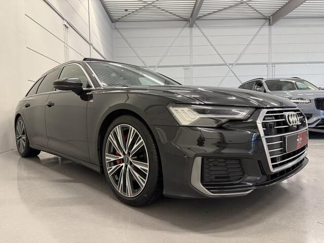 Audi A6 Avant 55 TFSI e quattro 3x S-Line VESUVGRAU PANO/TREKHAAK/HEAD-UP/MASSAGE+VENTILATIE/360CAMERA/VALCONA-LEER+MEMORY/20"/SFEER/KEYLESS/MATRIX/SPORTPAKKET/AUDI DEALER HISTORIE