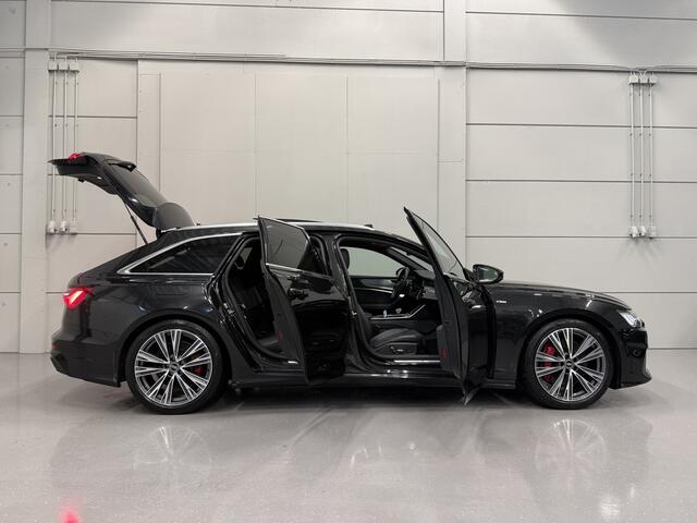 Audi A6 Avant 55 TFSI e quattro 3x S-Line VESUVGRAU PANO/TREKHAAK/HEAD-UP/MASSAGE+VENTILATIE/360CAMERA/VALCONA-LEER+MEMORY/20"/SFEER/KEYLESS/MATRIX/SPORTPAKKET/AUDI DEALER HISTORIE