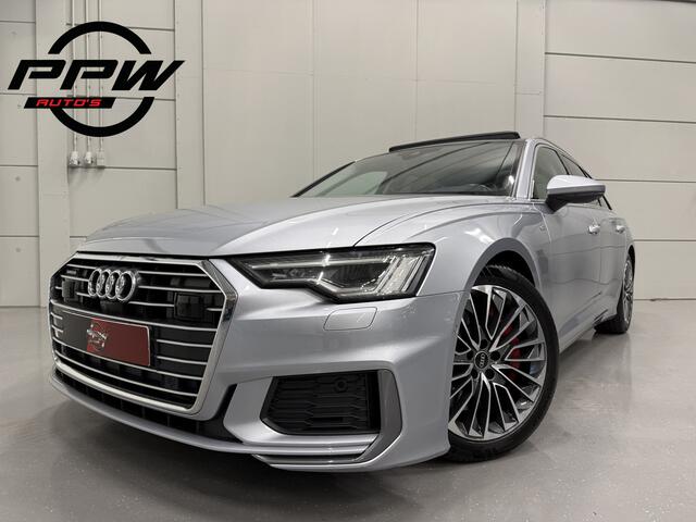 Audi A6 Avant 55 TFSI e quattro Competition PANO/HEAD-UP/MEMORY/360CAMERA/ACC/KEYLESS/MATRIX/CARPLAY/S-LINE SPORTPAKKET/FLORETT-SILBER METALLIC/NET GROTE OH BEURT GEHAD BIJ AUDI