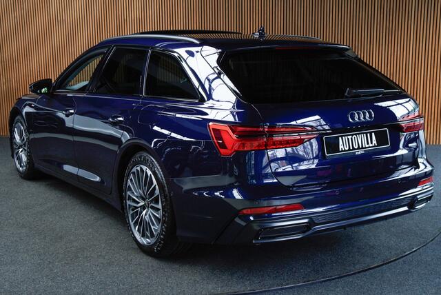 Audi A6 Avant 55 TFSI e quattro HUD Leer Pano ACC Navi 360 Camera PDC Memory Elektr. achterklep Climate (4-zone) Matrix LED Carplay Interieur-voorverwarming Audi pre sense 360° LM velgen BTW auto