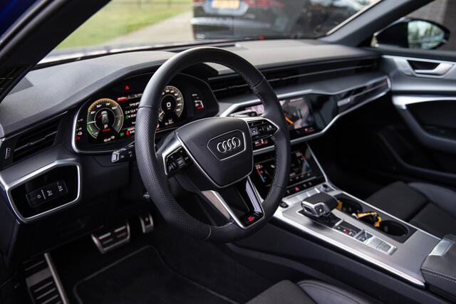 Audi A6 Avant 55 TFSI e quattro Pro Line S Competition Ultra blauw, Panoramadak, 3D camera, B&O, Trekhaak,