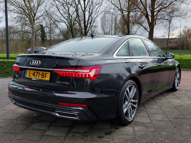 Audi A6 Limousine 40 TFSI 204pk Automaat S-Edition | 1ste Eigenaar | Navi | Clima | Cruise | Elek.Stoel.Verstel+Mem | Stoelverwarming | Led Koplampen | Pdc V+A+Camera | Rijstrook+Licht+Regensensor | 19''lm