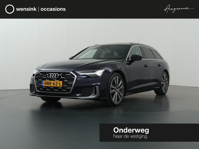 Audi A6 Avant 55 TFSI e quattro S edition Competition | Magnetic Ride | Trekhaak | Stuur/Stoelverwarming | Panoramadak | Ele.verstelbare stoelen/Links met memory | Akoestisch glas | Glans Pakket | B&O Audio | Standkachel | Softclose | Camera |