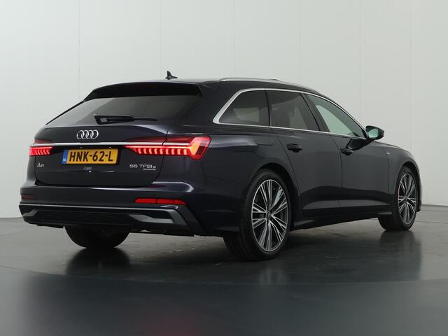 Audi A6 Avant 55 TFSI e quattro S edition Competition | Magnetic Ride | Trekhaak | Stuur/Stoelverwarming | Panoramadak | Ele.verstelbare stoelen/Links met memory | Akoestisch glas | Glans Pakket | B&O Audio | Standkachel | Softclose | Camera |