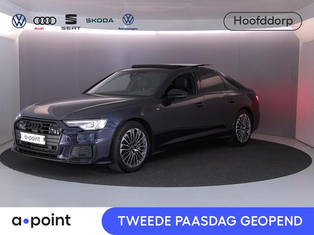 Audi A6 Limousine 50 TFSI e quattro S edition 299 pk S-tronic | SOH 91% | Navigatie | Panoramadak | Trekhaak (wegklapbaar) | Parkeersensoren (Park assist) | Rondomzicht camera | Stoelverwarming | S-Line |