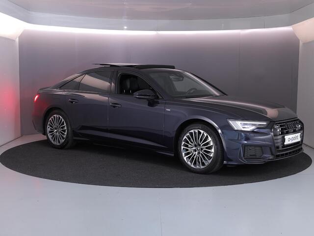 Audi A6 Limousine 50 TFSI e quattro S edition 299 pk S-tronic | SOH 91% | Navigatie | Panoramadak | Trekhaak (wegklapbaar) | Parkeersensoren (Park assist) | Rondomzicht camera | Stoelverwarming | S-Line |