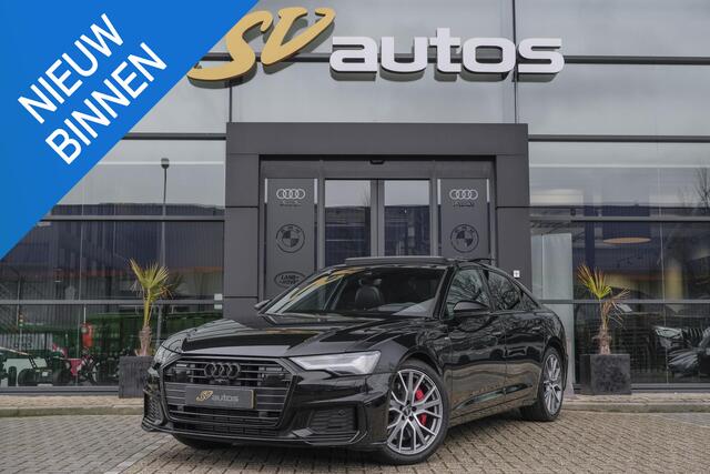 Audi A6 Limousine 55 TFSIe Competion 367pk Quattro Panoramadak 4-wielbesturing Nachtzicht B&O audio Matrix Trekhaak elektrisch
