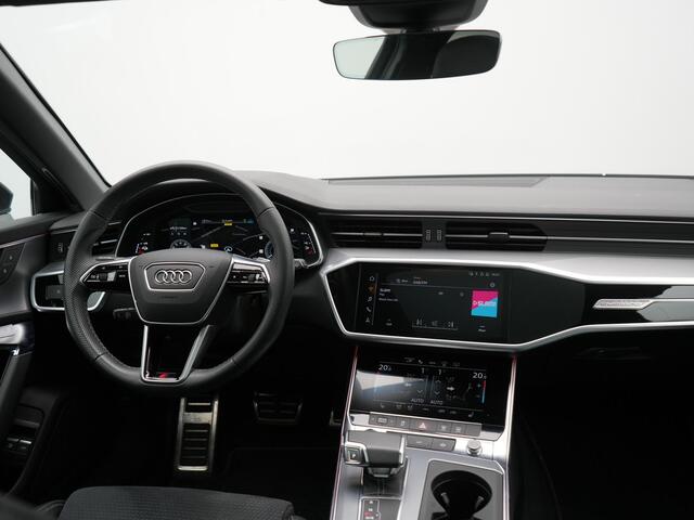 Audi A6 Avant 50 TFSI e quattro S Line PHEV 300pk | Trekhaak Af Fabriek | Panodak | 360 Camera | Head Up | Matrix LED | Adaptive Cruise | S-Line | Alcantara Sportstoelen Memory & Verwarmd | Keyless | Blis | Navigatie | Virtual | DAB | 19"L.M | Plug In Hybrid |