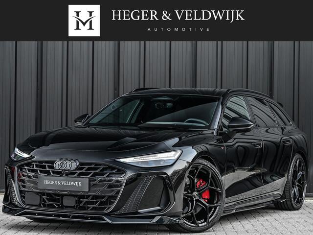 Audi A6 Avant 3.0 TFSI 368PK Quattro S-Edition Panoramadak | Luchtvering | Head-up display | 6-cilinder | Stoelgeheugen | 4-Wiel besturing | Tech Pro | Adaptive cruise control | B&O audio | S-stoelen | Ambiance verlichting | Carbon inleg | Styling kit | 4-Zone cl