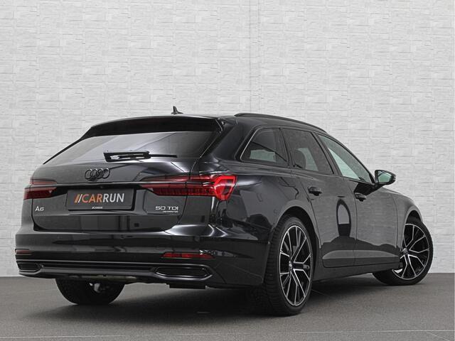 Audi A6 Avant 50 TDI Quattro | 360 Camera | ACC | Leder | Trekhaak | Stuurverwarming | LED | 20'' | Virtual-Cockpit | Carplay | Getint Glas | Sportstoelen | Stoelverwarming |