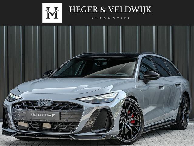 Audi A6 Avant 2.0 e-hybrid quattro S edition Competition | Achterasbesturing | B&O | Carbon inleg | Stoelventilatie en Massage | 5 Jaar garantie | Panoramadak | Soft close | Keyless | Head-up | 360 camera | Passagiers Display |
