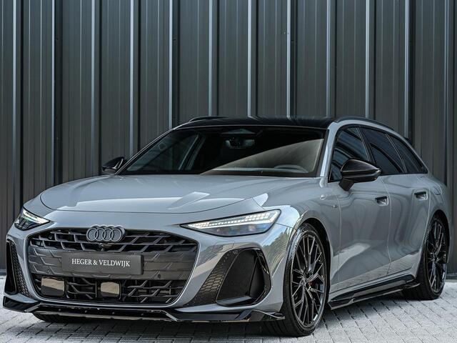 Audi A6 Avant 2.0 e-hybrid quattro S edition Competition | Achterasbesturing | B&O | Carbon inleg | Stoelventilatie en Massage | 5 Jaar garantie | Panoramadak | Soft close | Keyless | Head-up | 360 camera | Passagiers Display |