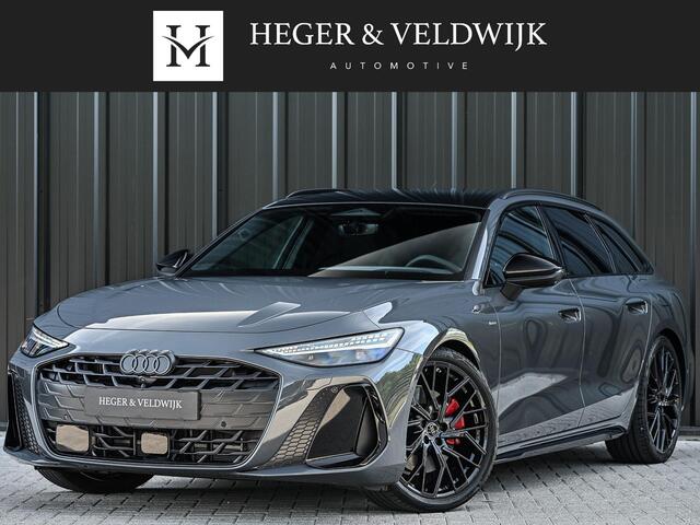 Audi A6 Avant 2.0 e-hybrid quattro S edition Competition | Achterasbesturing | B&O | Carbon inleg | Stoelventilatie en Massage | 5 Jaar garantie | Panoramadak | Soft close | Keyless | Head-up | 360 camera | Passagiers Display |