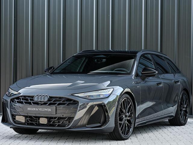Audi A6 Avant 2.0 e-hybrid quattro S edition Competition | Achterasbesturing | B&O | Carbon inleg | Stoelventilatie en Massage | 5 Jaar garantie | Panoramadak | Soft close | Keyless | Head-up | 360 camera | Passagiers Display |