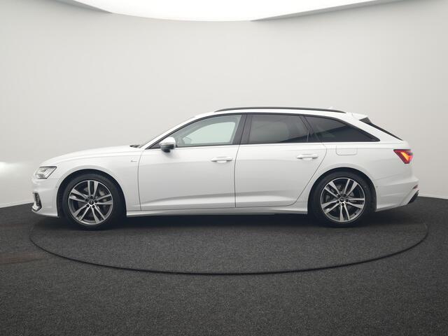 Audi A6 Avant 50 TFSI e Quattro S Line PHEV 300pk Dealer O.H. | Adaptive Cruise | Head Up | Camera | Matrix LED | Lederen Sportstoelen Memory & Verwarmd | Blis | Stuur Verwarmd | Apple Carplay | Navigatie | DAB | Plug In Hybrid |