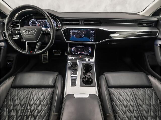 Audi A6 Avant 55 TFSI e quattro S-Line Competition 368Pk Automaat (2X S-LINE, APPLE CARPLAY, SPORTZETELS, NAPPA LEDER, MEMORY SEATS, CAMERA, ADAPTIVE CRUISE, ELEK ACHTERKLEP, STOELVERWARMING ACHTER, NIEUWSTAAT)