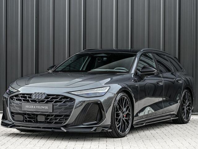 Audi A6 Avant 2.0 e-hybrid quattro S edition Competition | Panoramadak | B&O | Stoelventilatie en Massage | 360 Camera | Luchtvering | Ambiance Interieur | Achterasbesturing | Carbon Inleg | Head-Up | S-Seats | Passagiers Display |