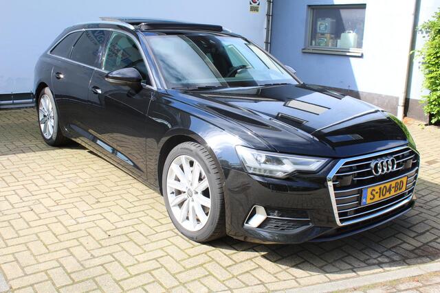 Audi A6 Avant 40 TDI S edition | Incl. 12 maanden Garantie | Panorama dak | Elektrisch wegklapbare trekhaak | Elektrisch verstelbare stoelen met memory | Elektrische kofferbakklep | Keyless entry/start | Stoelverwarming | Adaptive cruise | Navigatie | Schuif/kantel dak | Head-up Display | Dodehoekdetectie | Draadloze telefoonlader |