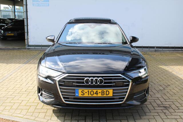 Audi A6 Avant 40 TDI S edition | Incl. 12 maanden Garantie | Panorama dak | Elektrisch wegklapbare trekhaak | Elektrisch verstelbare stoelen met memory | Elektrische kofferbakklep | Keyless entry/start | Stoelverwarming | Adaptive cruise | Navigatie | Schuif/kantel dak | Head-up Display | Dodehoekdetectie | Draadloze telefoonlader |