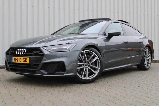 Audi A7 Sportback 55 TFSI quattro Pro Line S | Incl. 12 maanden garantie | Schuif/kantel panorama dak | 360° camera | Head-up display | Wegklapbare trekhaak | Matrix koplampen | Soft close | Memory zetels | Dode hoek detectie | Elektrische achterklep | Bowers & Wilkens | Standkachel |