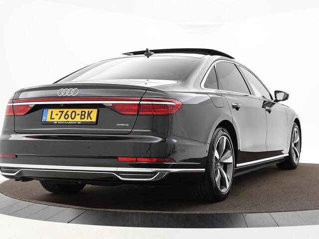 Audi A8 60 TFSIe 449pk Tiptronic Quattro Lang Pro Line · Luchtvering · Servosluiting · Panoramadak · Keyless · Elek. Stoelen · 360 Camera · 19'' Inch · Lederen bekleding · TOPDEAL