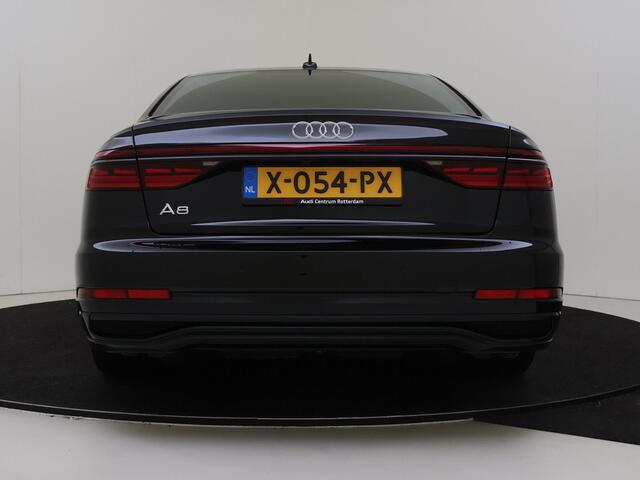 Audi A8 60 TFSI e quattro | Panoramadak | Luchtvering | Bang & Olufsen | 360 camera | 4-zone airco inclusief stoelverwarming achter | Head-up display | Stoelventilatie voor inclusief massagefunctie | Servosluiting portieren | LED matrix verlichting |
