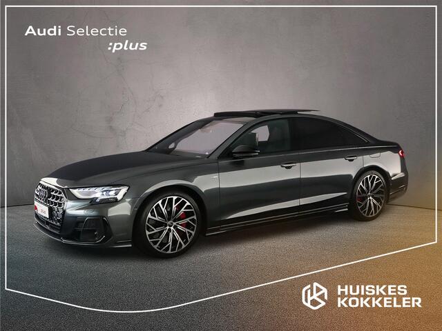 Audi A8 60 TFSI e quattro | 4-wielbestudering| Pano| B&O Advanced | Beeldschermen | Head-up | Nachtzicht | Matrix | Massage |