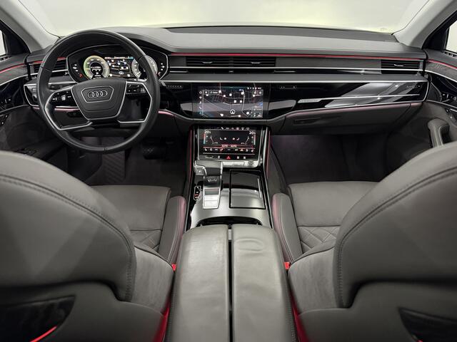 Audi A8 60 TFSI e quattro Lang Pro Line Plus Plug-in Pano, Leder, 360 Camera, Head-up display, Navi, Elektrische achterklep, Memory stoelen, Elektrische verstelbaar stoelen