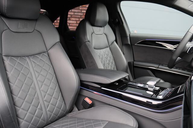 Audi A8 60 TFSI e Quattro S-Line | Luchtvering | ACC | Bang&Olufsen | Massage | Stoelventilatie | HUD | Zonnerollo's | Soft-Close | Hulppakket Tour + Plus | Voorklimatisering | Matrix-LED | Contourstoelen voor |