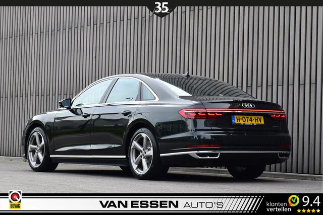 Audi A8 55 TFSI quattro Pro Line Plus 4-Wielsturing ACC Soft-Close Head-Up 360-Camera Trekhaak Leder Volle Auto!