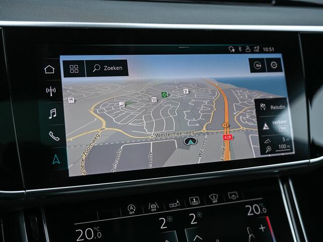 Audi A8 55 TFSI quattro Pro Line Plus 55 TFSI QUATTRO PRO LINE PLUS | LUCHTVERING | STANDKACHEL | VIRTUAL COCKPIT | LUCHTVERING | ADAPTIVE CRUISE | STOELVERWARMING EN -VENTILATIE | MASSAGE | 360 CAMERA | PANORAMADAK | LED | STUURVERWARMING | HEAD-UP | AMBIANCE INTERIEUR | SOFT-CLOSE |