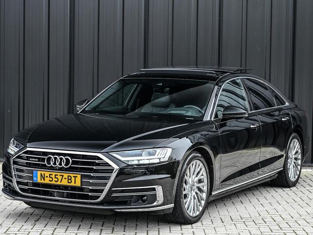Audi A8 55 TFSI quattro Pro Line Plus | LUCHTVERING | STANDKACHEL | VIRTUAL COCKPIT | LUCHTVERING | ADAPTIVE CRUISE | STOELVERWARMING EN -VENTILATIE | MASSAGE | 360 CAMERA | PANORAMADAK | LED | STUURVERWARMING | HEAD-UP | AMBIANCE INTERIEUR | SOFT-CLOSE |