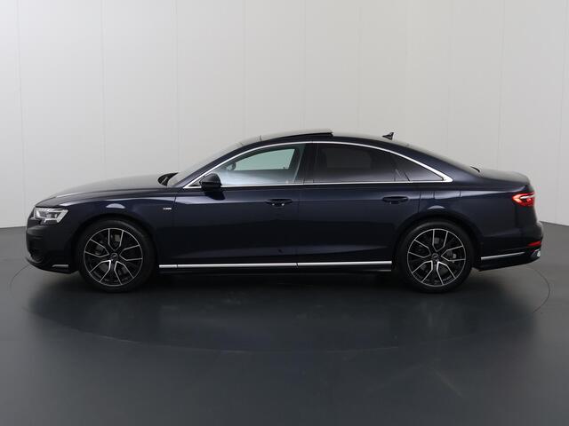 Audi A8 60 TFSI e quattro | Panoramadak | MATRIX-LED | Ele.verstelbare comfortstoelen + Geheugen | HUD | 360 Camera | Adaptieve Cruise Control | Ele. kofferdeksel | Vierwielbesturing | Stoelventilatie + massage | B&o Audio | Softclose | Luchtvering |