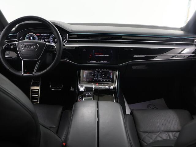 Audi A8 60 TFSI e quattro | Panoramadak | MATRIX-LED | Ele.verstelbare comfortstoelen + Geheugen | HUD | 360 Camera | Adaptieve Cruise Control | Ele. kofferdeksel | Vierwielbesturing | Stoelventilatie + massage | B&o Audio | Softclose | Luchtvering |