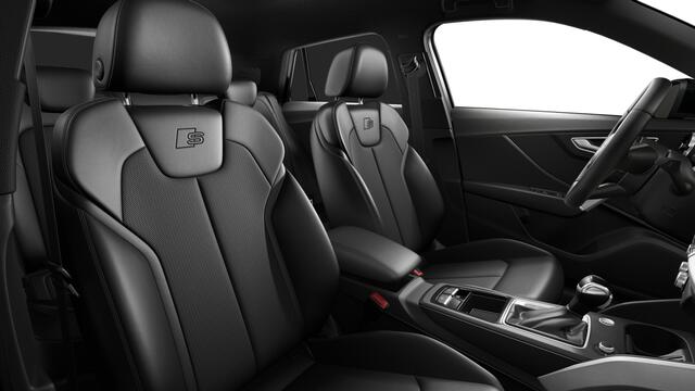 Audi Q2 35 TFSI 150 S tronic S edition Automaat | Parkeerhulp achter | MMI navigatie plus | Matrix-ledkoplampen met Audi-laserlicht, ledachterlichten, lichtanimatie, dynamische knipperlichten | Velgen, 5-arm-ster, 7Jx17 | Optiekpakket zwart plus | S line-interieu