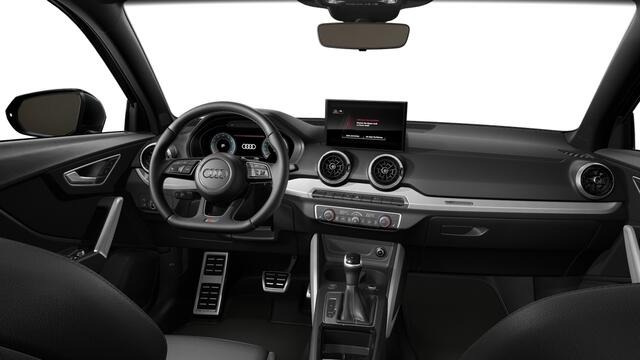 Audi Q2 35 TFSI 150 S tronic S edition Automaat | Parkeerhulp achter | MMI navigatie plus | Matrix-ledkoplampen met Audi-laserlicht, ledachterlichten, lichtanimatie, dynamische knipperlichten | Velgen, 5-arm-ster, 7Jx17 | Optiekpakket zwart plus | S line-interieu